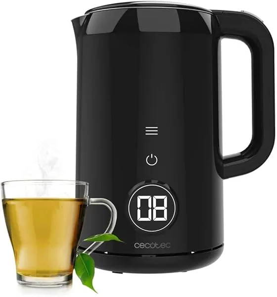 Cecotec 1.7-Liter Electric Kettle with Thermosense 600 Touch Scre…