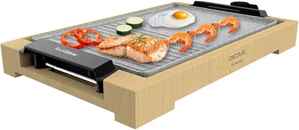 Cecotec Elektrische Bakplaat Tasty&Grill 2000 Bamboo MixStone. 20…
