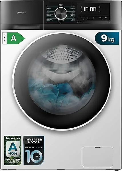 Cecotec Bolero Dresscode 9500 wasmachine, 9 kg, inverter, 1.900 W…