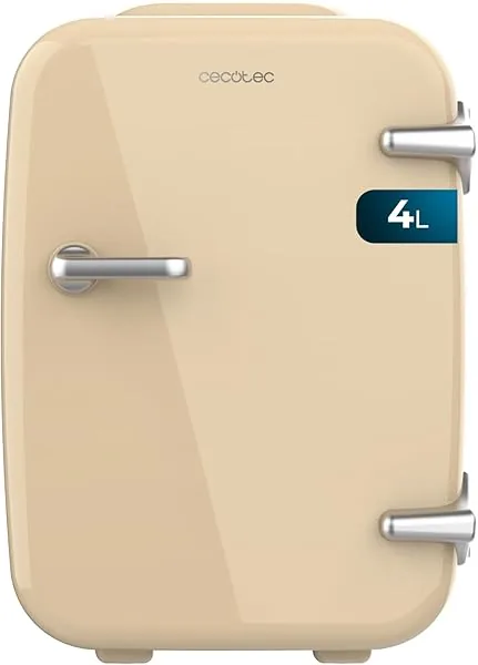 Cecotec Bolero MiniCooling Mini Koelkast 4L Havana Cream, Bedieni…