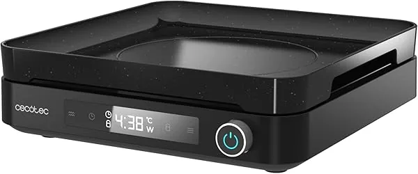Cecotec Digitale Inductiekookplaat met Grill Accessoire Volledige…