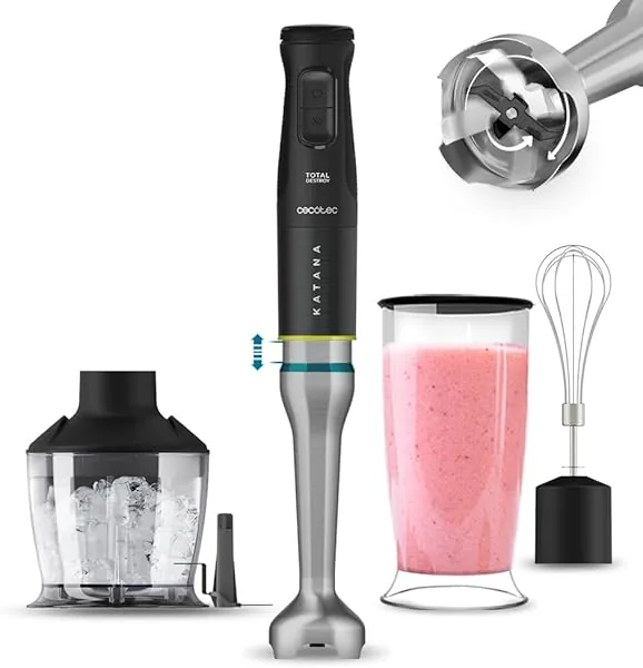 Cecotec Katana 15 TotalDestroy Chop B. Staafmixer, 1500 W, dubbel…