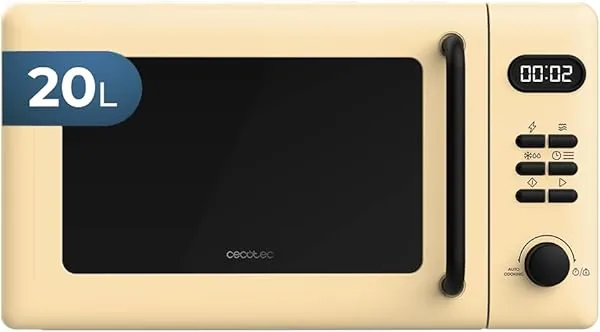 Cecotec Proclean 5110 Digitale magnetron met grill, 20 l, geel, 7…