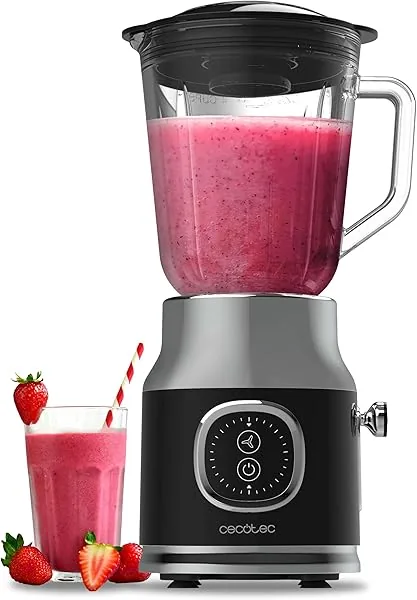Cecotec RetroTwist blender in zwart, 800 W maximaal vermogen, pul…