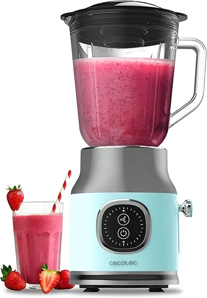 Cecotec RetroTwist Blue Blender, 800 W maximaal vermogen, pulse-f…