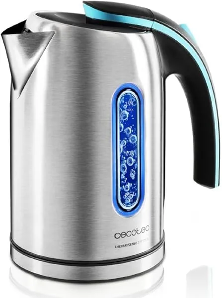 Cecotec ThermoSense 270 staal, waterkoker, BPA-vrij, 2200 W, 360º…