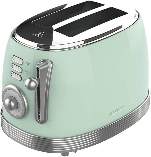 Cecotec Toast & Taste 800 Vintage Light Green broodrooster, 850 W…