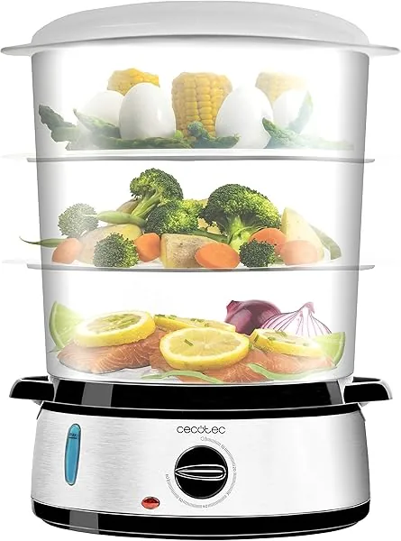 Cecotec Vapovita 3000 roestvrijstalen elektrische stoomboot met 8…