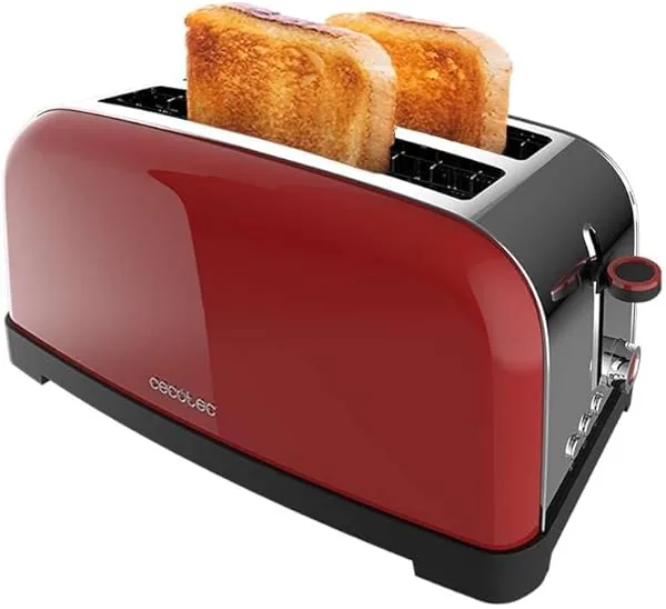 Cecotec Verticale Broodrooster Toastin' time 1500 Rood Lite, 1500…