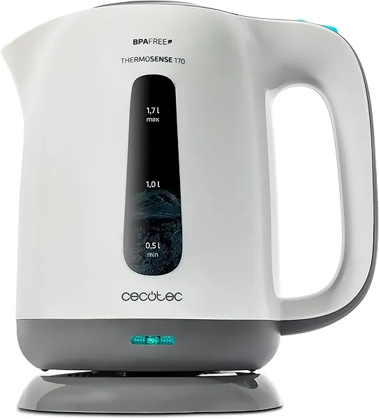 Cecotec Waterkoker ThermoSense 170, 1,7 liter inhoud, BPA-vrij, a…